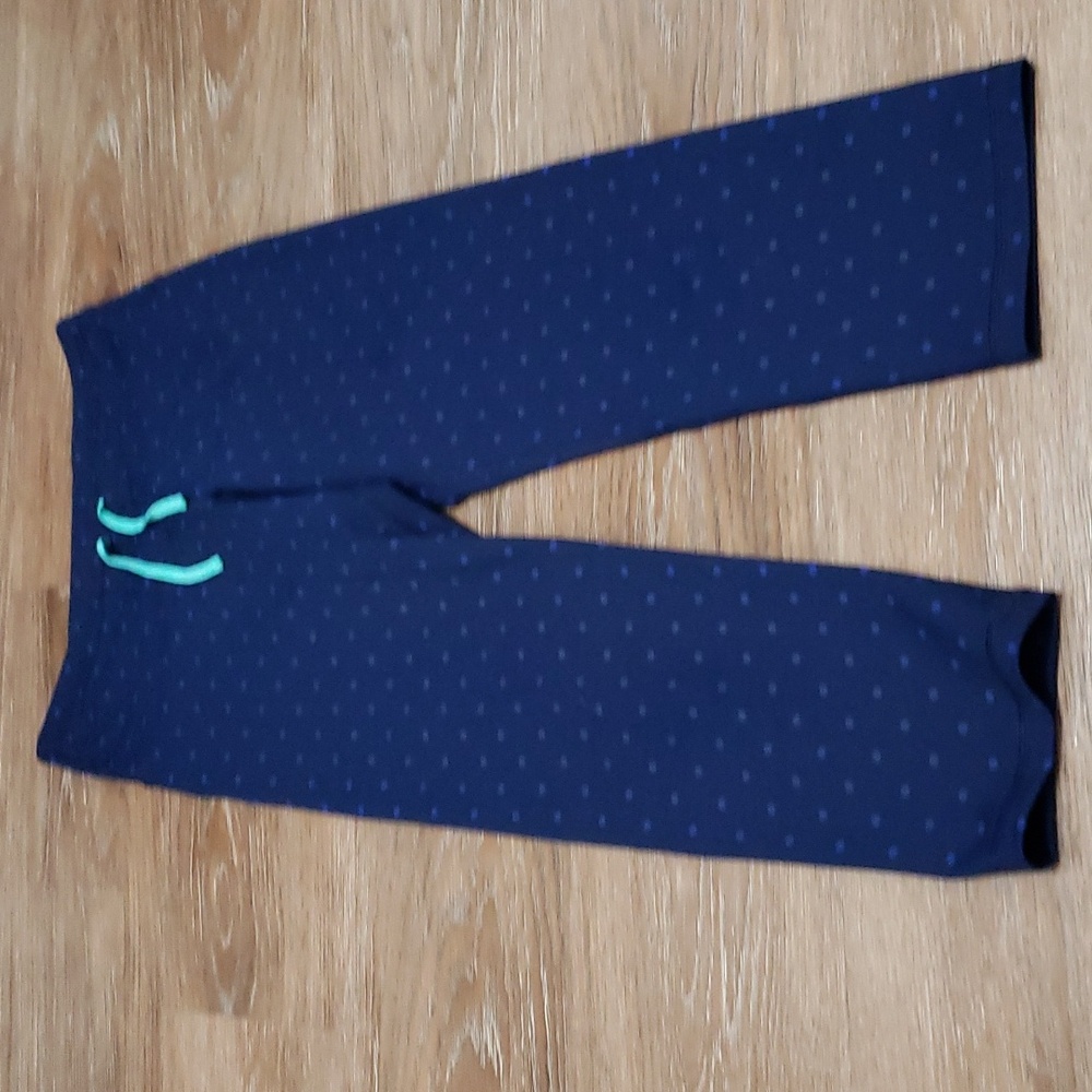 (M) Old Navy Active Polka Dot Print Leggings Fitted Stretch Yoga Cropped